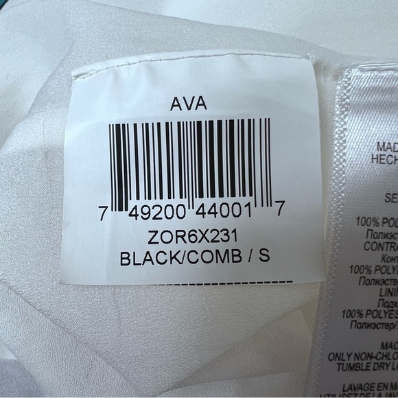 Bcbg Maxazria Ava Color Block Printed Dress Size Small - Picture 13 of 14